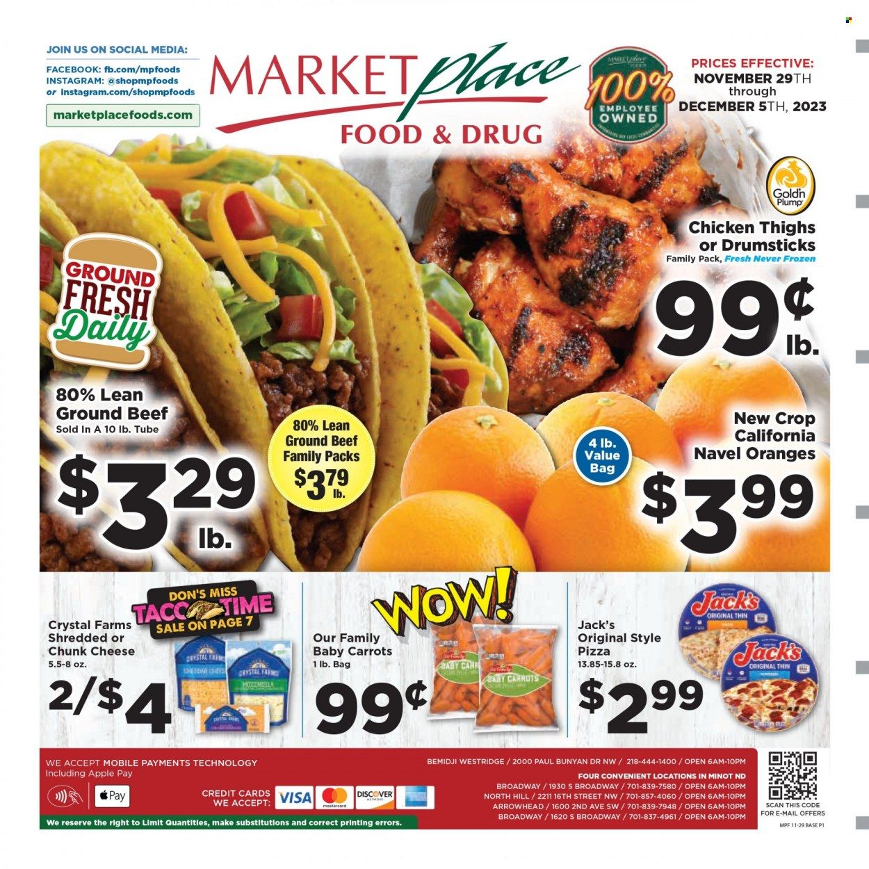 Marketplace Foods (ND) Weekly Ad Flyer Specials November 29 to December 5, 2023