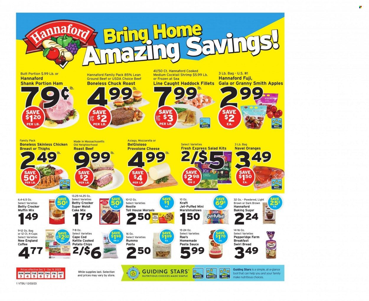 Hannaford (VT) Weekly Ad Flyer Specials December 3 to December 9, 2023