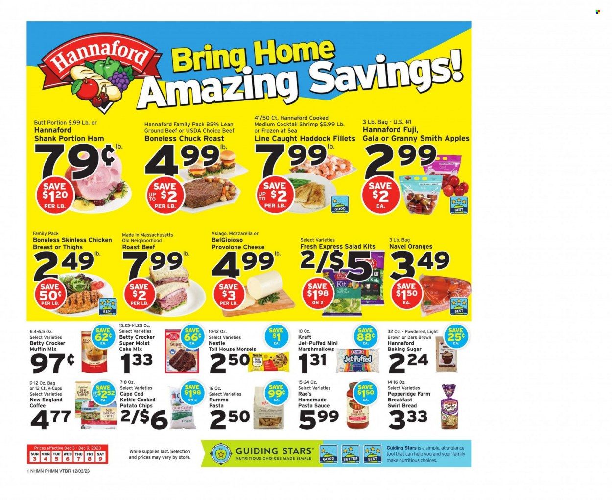 Hannaford (NH) Weekly Ad Flyer Specials December 3 to December 9, 2023