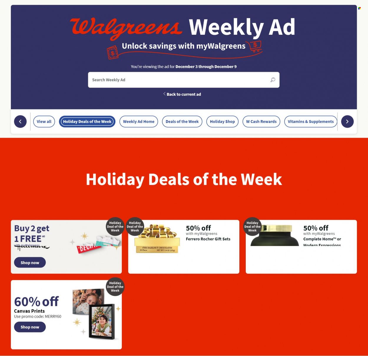 Walgreens Weekly Ad Flyer Specials December 3 to December 9, 2023