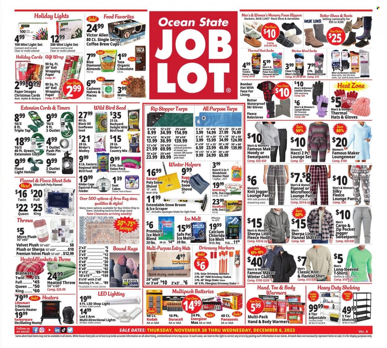 Ocean State Job Lot (CT, MA, ME, NH, NJ, NY, RI, VT) Weekly Ad Flyer Specials November 30 to December 6, 2023