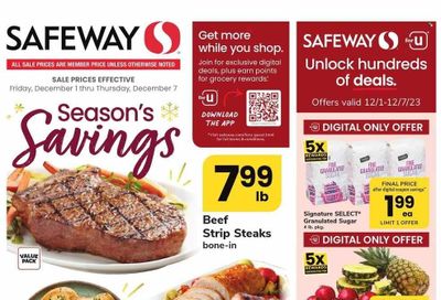 Safeway (DC) Weekly Ad Flyer Specials December 1 to December 7, 2023
