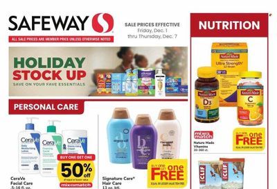 Safeway (MD, VA) Weekly Ad Flyer Specials December 1 to December 7, 2023