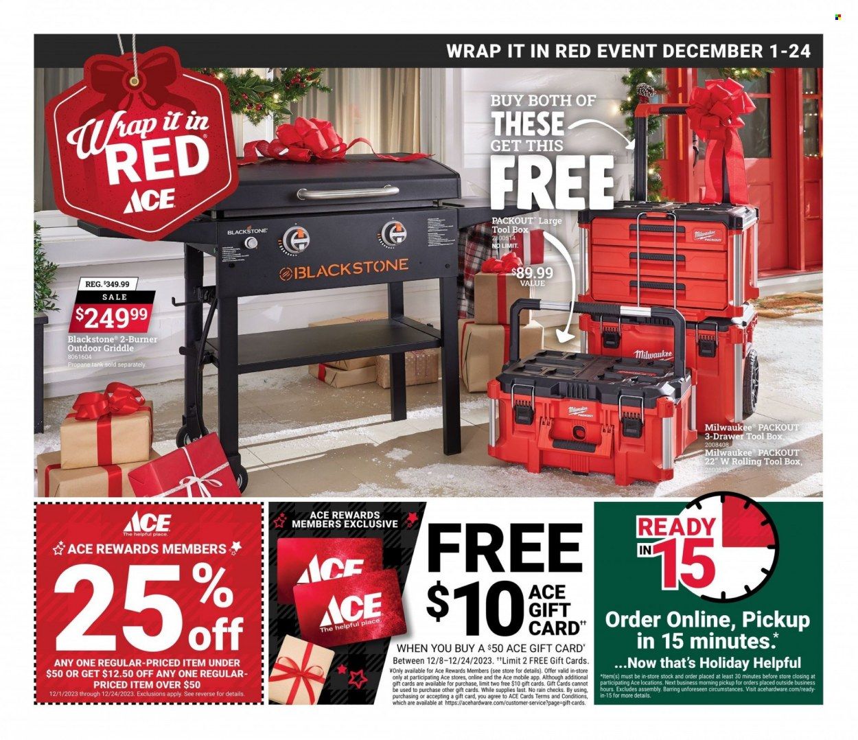 ACE Hardware Weekly Ad Flyer Specials December 1 to December 24, 2023