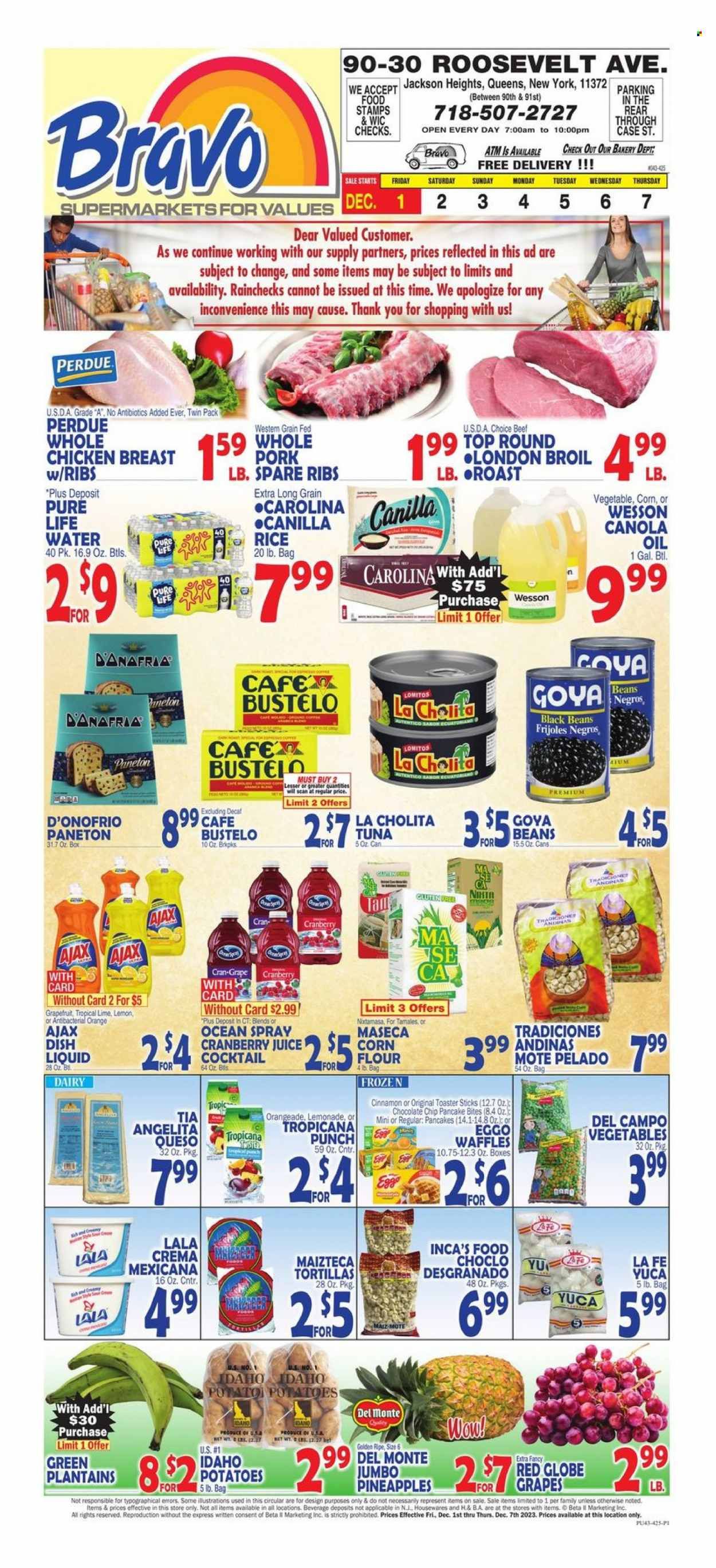 Bravo Supermarkets (CT, FL, MA, NJ, NY, PA) Weekly Ad Flyer Specials December 1 to December 7, 2023