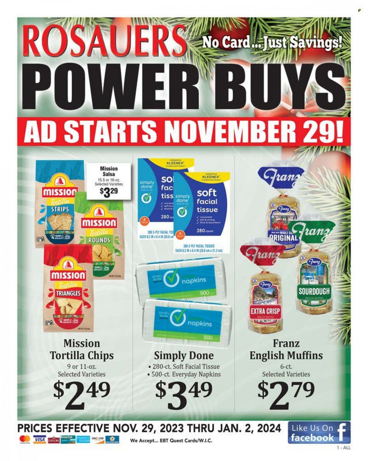 Rosauers (ID, MT, OR, WA) Weekly Ad Flyer Specials November 29 to January 2, 2024