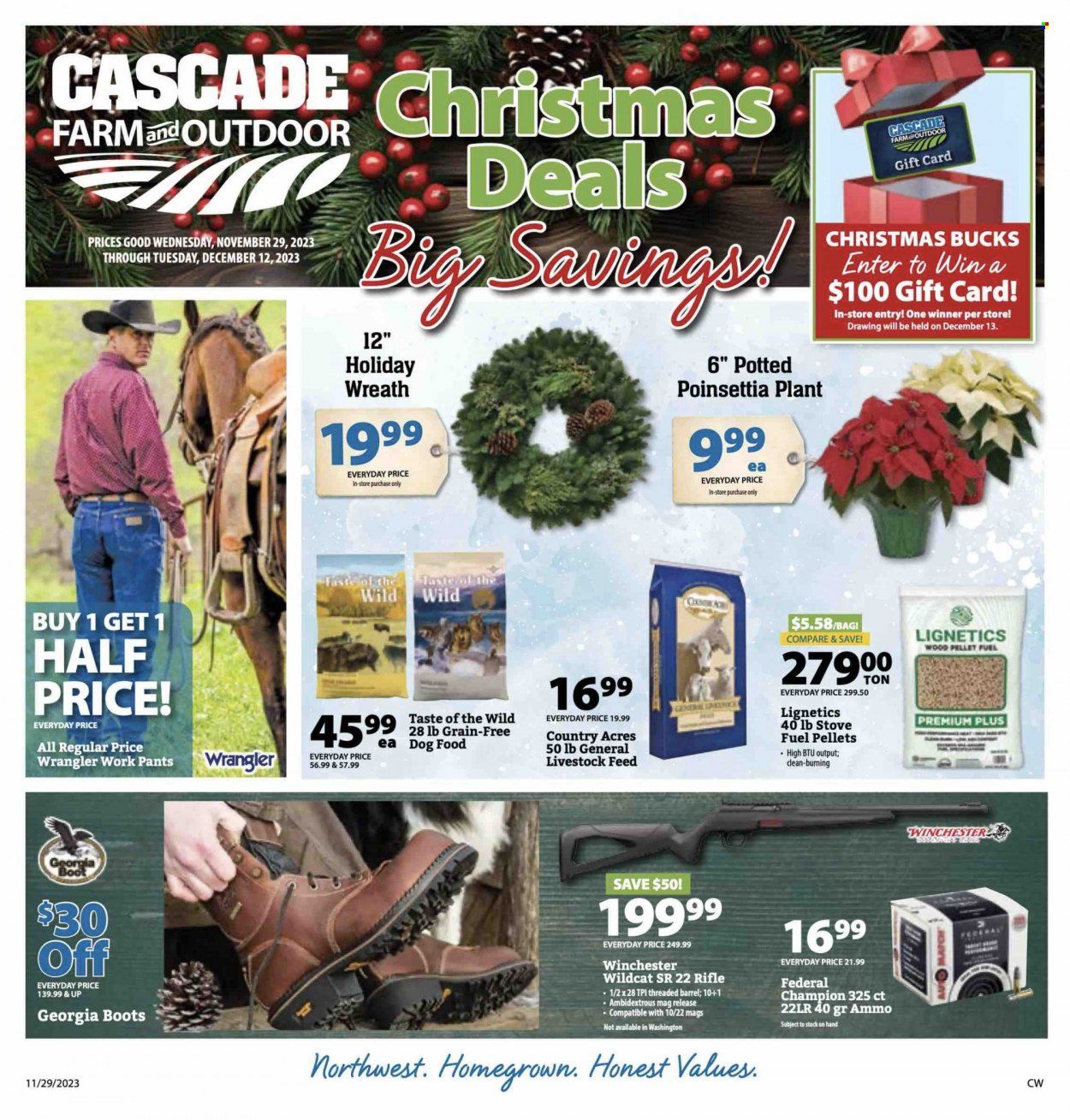 Cascade Farm And Outdoor (OR, WA) Weekly Ad Flyer Specials November 29 to December 12, 2023