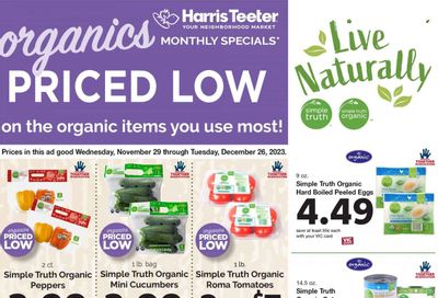 Harris Teeter Weekly Ad Flyer Specials November 29 to December 26, 2023