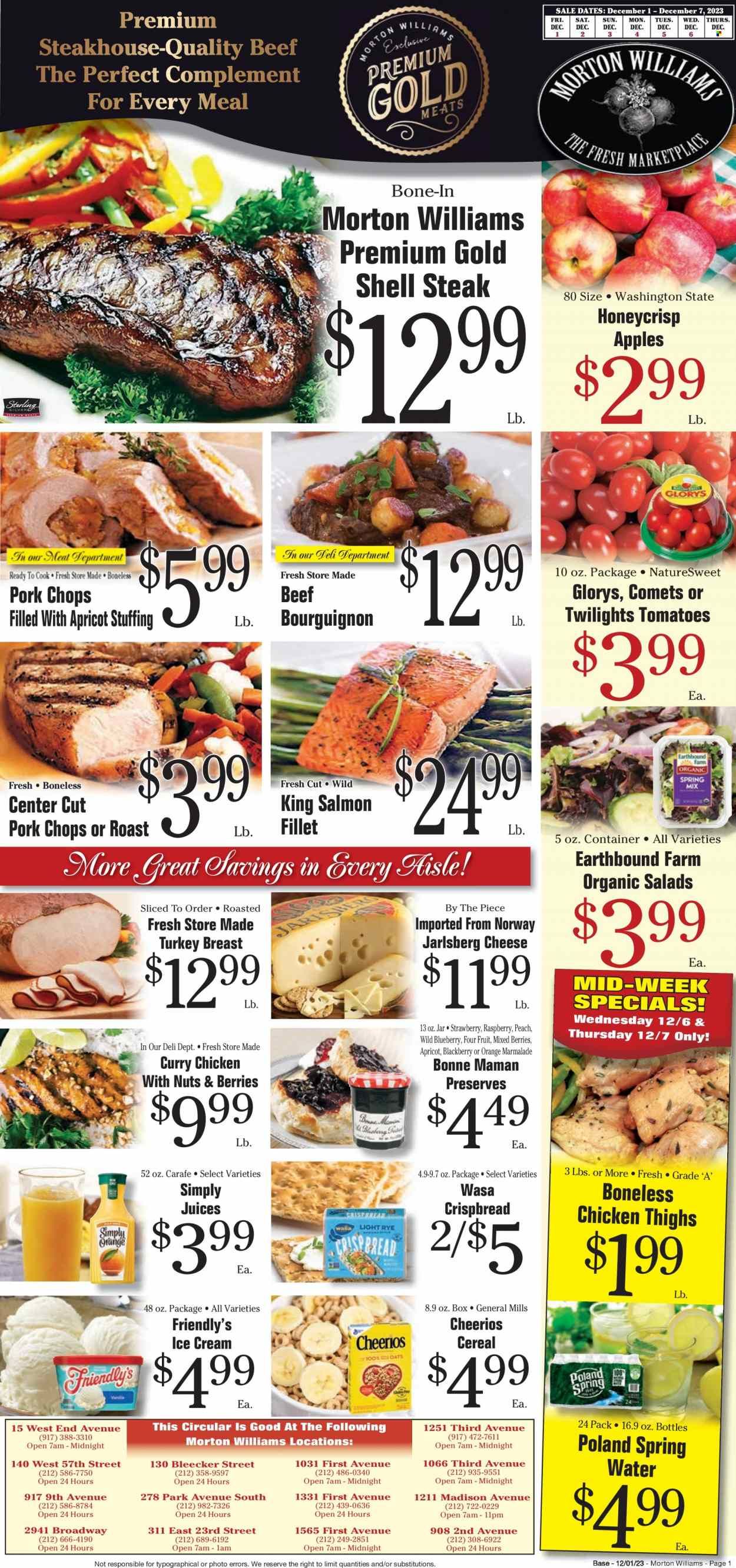 Morton Williams (NY) Weekly Ad Flyer Specials December 1 to December 7, 2023