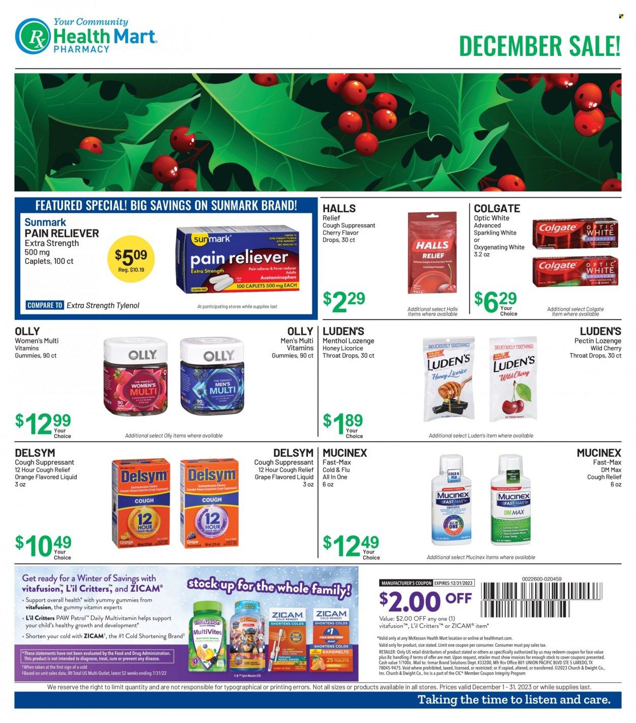 Health Mart Weekly Ad Flyer Specials December 1 to December 31, 2023