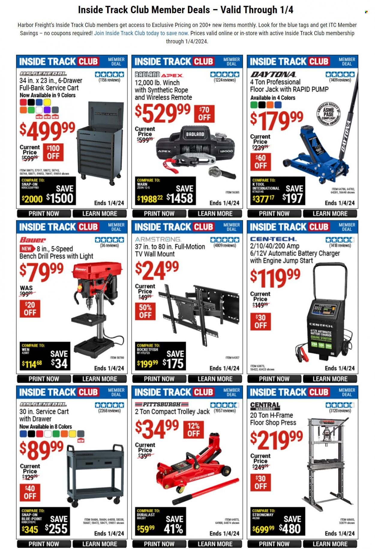 Harbor Freight Weekly Ad Flyer Specials December 3 to January 4, 2024