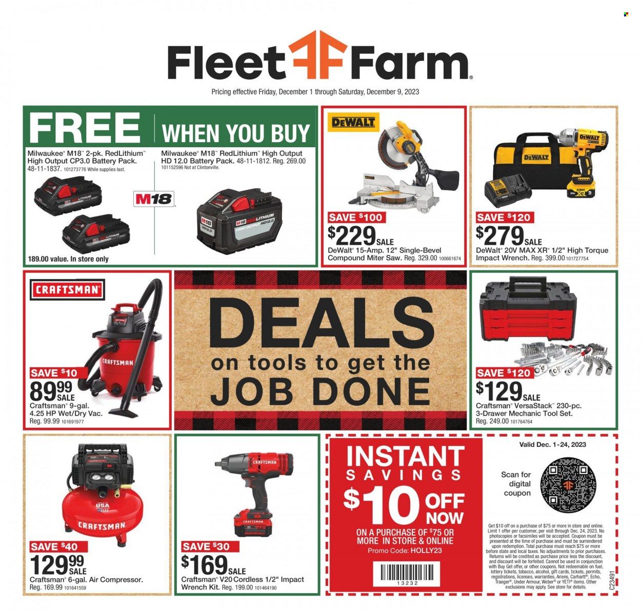 Fleet Farm (IA, MN, ND, WI) Weekly Ad Flyer Specials December 1 to December 9, 2023
