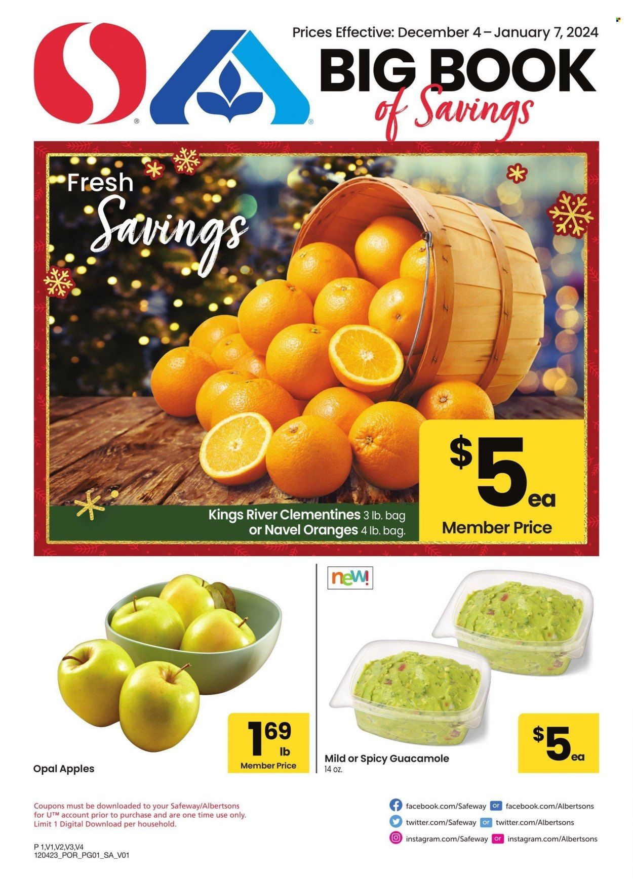 Safeway (OR) Weekly Ad Flyer Specials December 4 to January 7, 2024