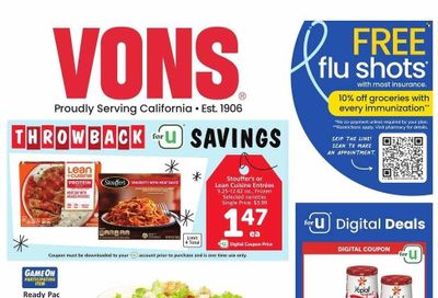 Vons (CA) Weekly Ad Flyer Specials December 6 to December 12, 2023