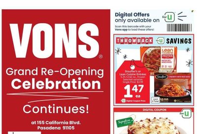 Vons (CA) Weekly Ad Flyer Specials December 6 to December 12, 2023