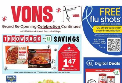 Vons (CA) Weekly Ad Flyer Specials December 6 to December 12, 2023