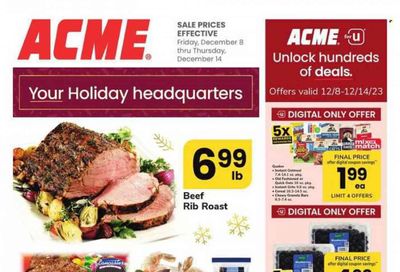 ACME (DE, NJ, NY, PA) Weekly Ad Flyer Specials December 8 to December 14, 2023