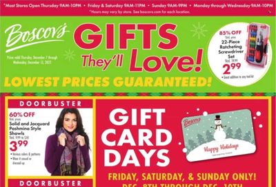 Boscov's (CT, DE, MD, NJ, NY, PA) Weekly Ad Flyer Specials December 7 to December 13, 2023