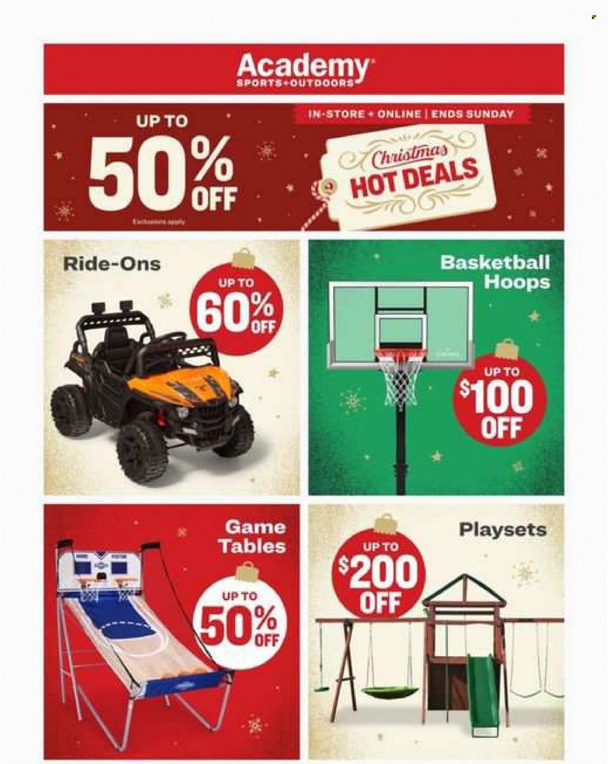 Academy Sports + Outdoors Weekly Ad Flyer Specials December 7 to December 10, 2023