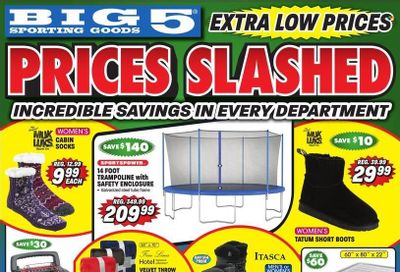 Big 5 (AZ, CA, CO, ID, NM, OR, UT, WA) Weekly Ad Flyer Specials December 8 to December 28, 2023