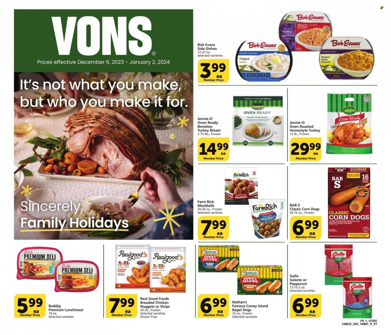 Vons (CA) Weekly Ad Flyer Specials December 6 to January 2, 2024