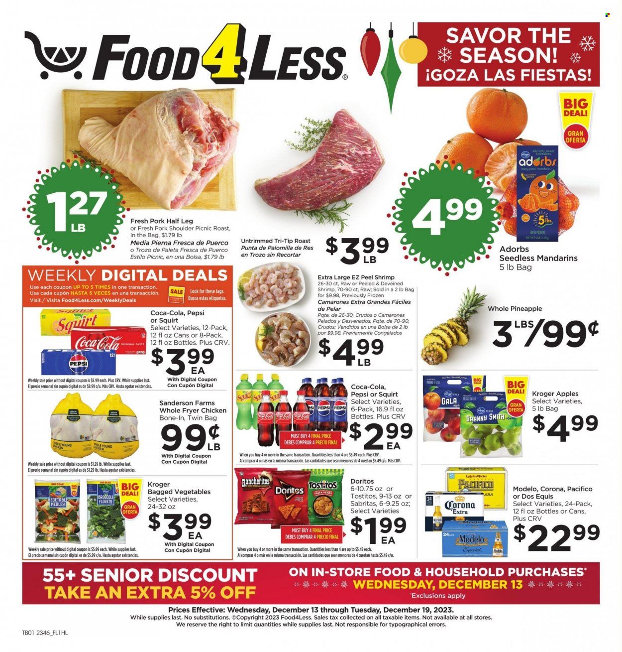 Food 4 Less (CA) Weekly Ad Flyer Specials December 13 to December 19, 2023
