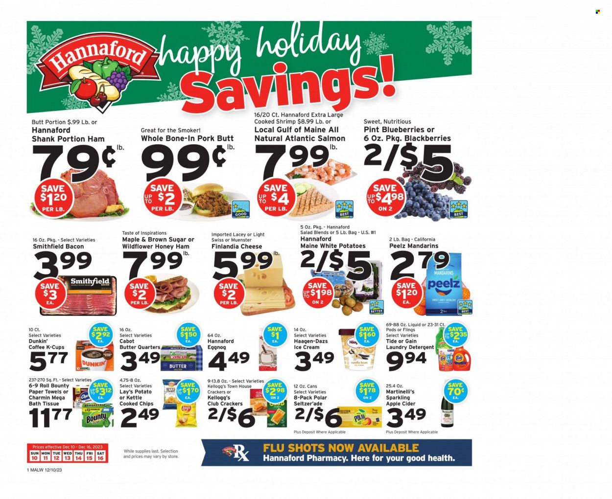 Hannaford (MA) Weekly Ad Flyer Specials December 10 to December 16, 2023