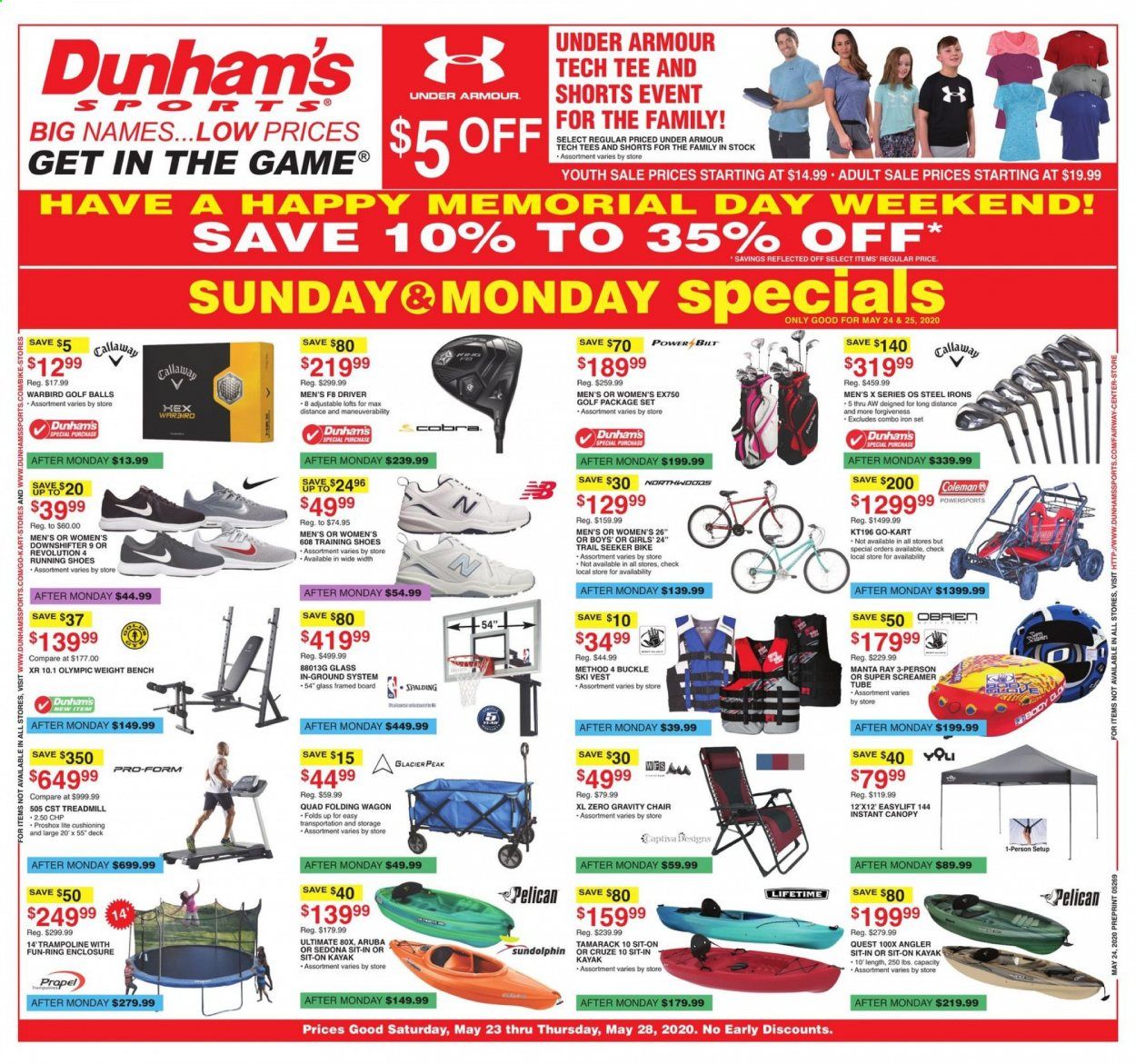Dunham's Sports Weekly Ad & Flyer May 23 to 28