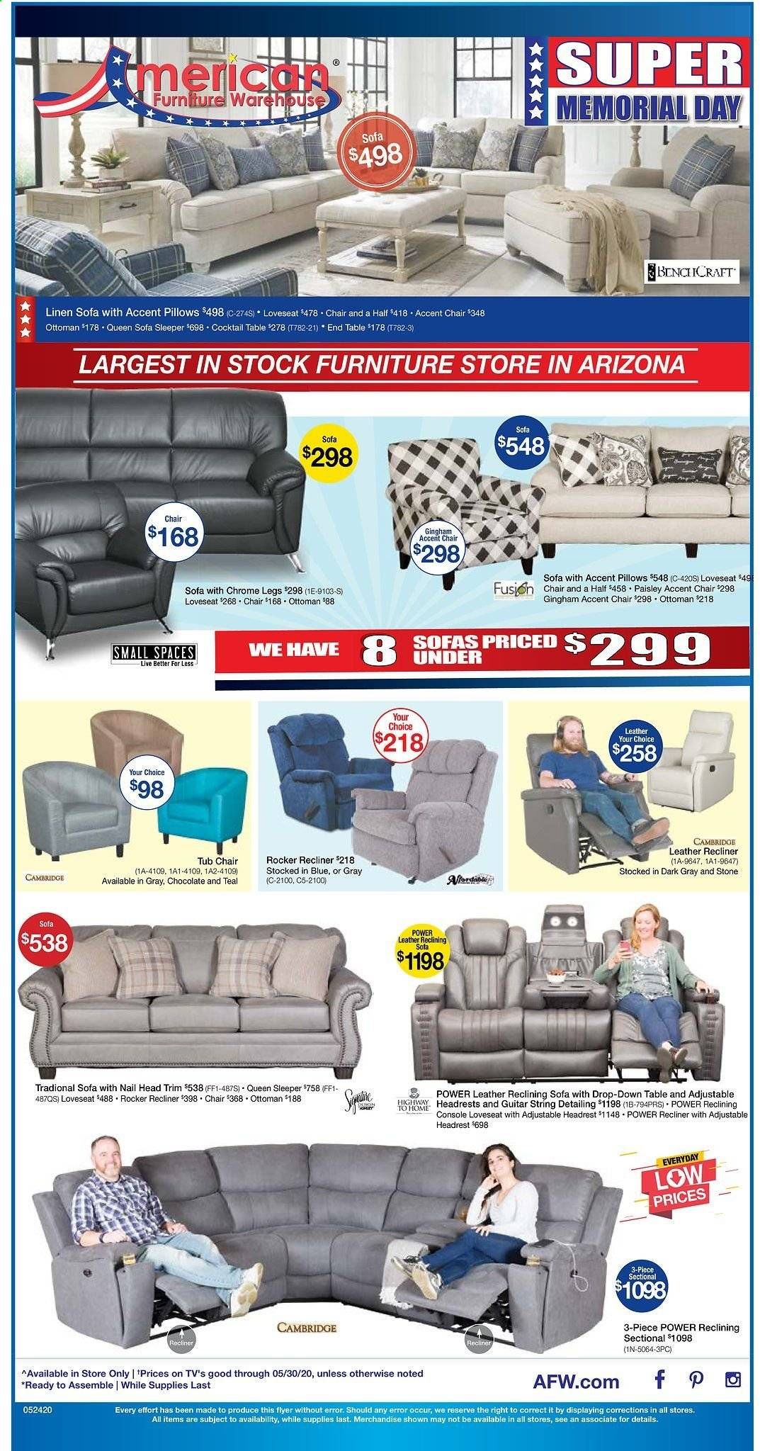 American Furniture Warehouse Weekly Ad & Flyer May 24 to 30