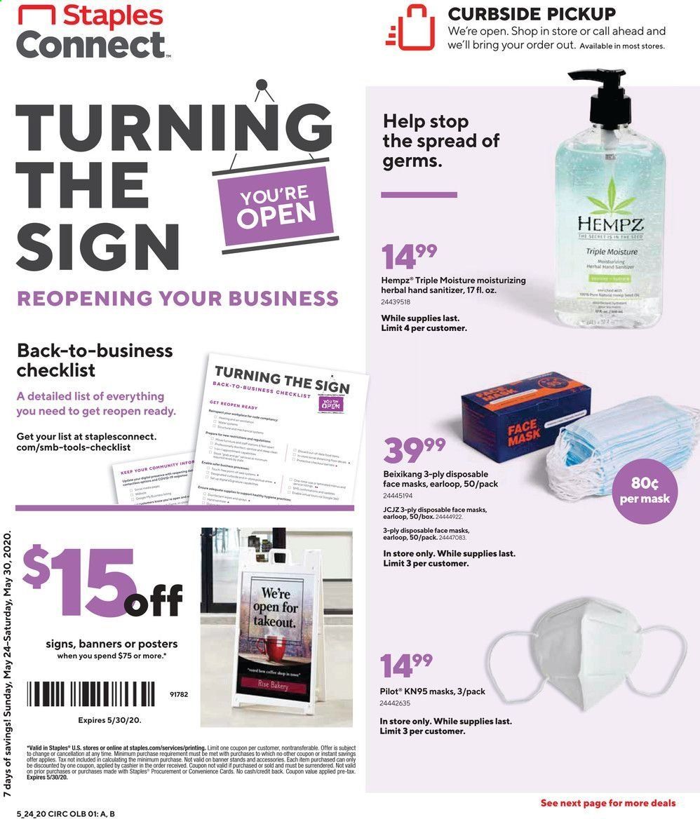 Staples Weekly Ad & Flyer May 24 to 30