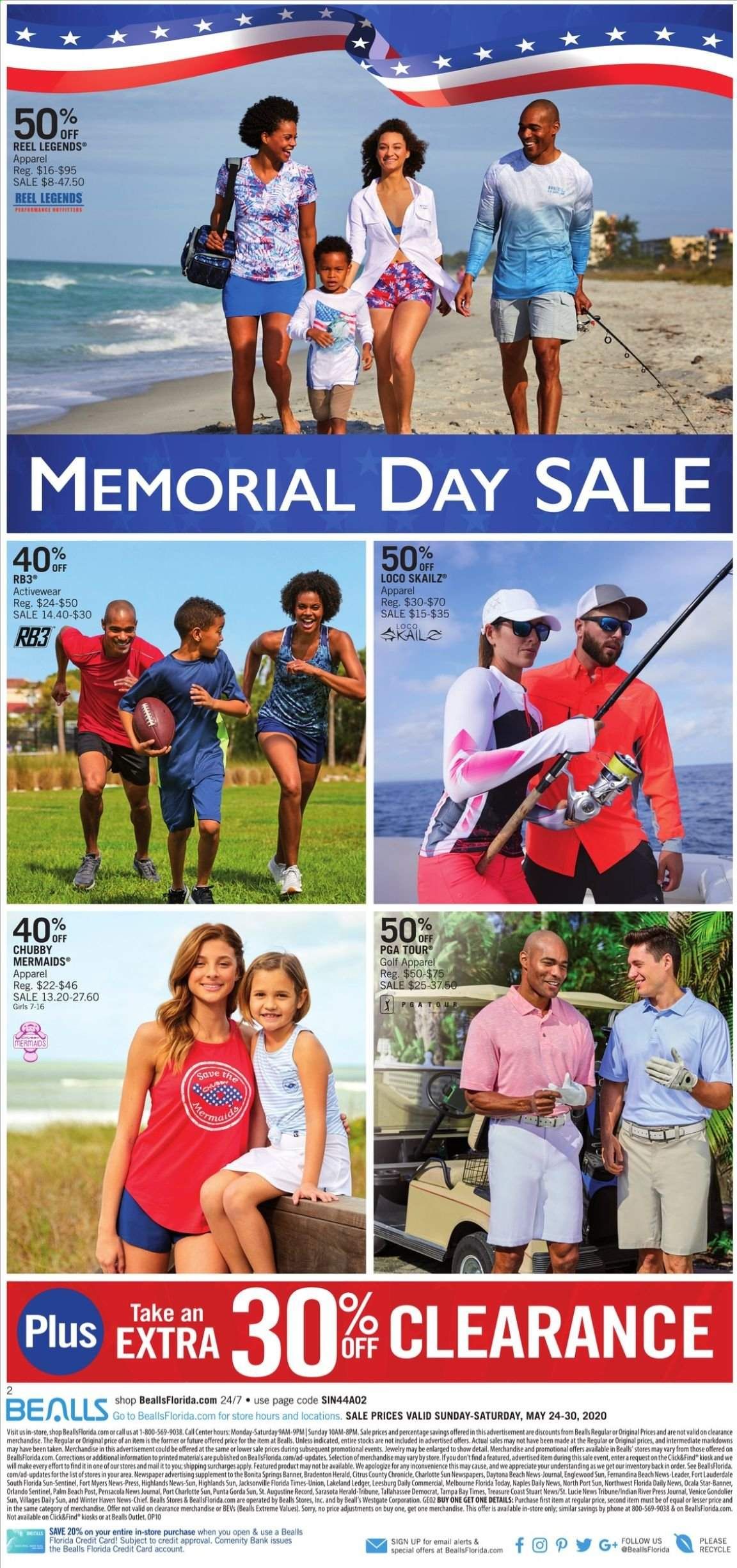 Bealls Florida Weekly Ad & Flyer May 24 to 30