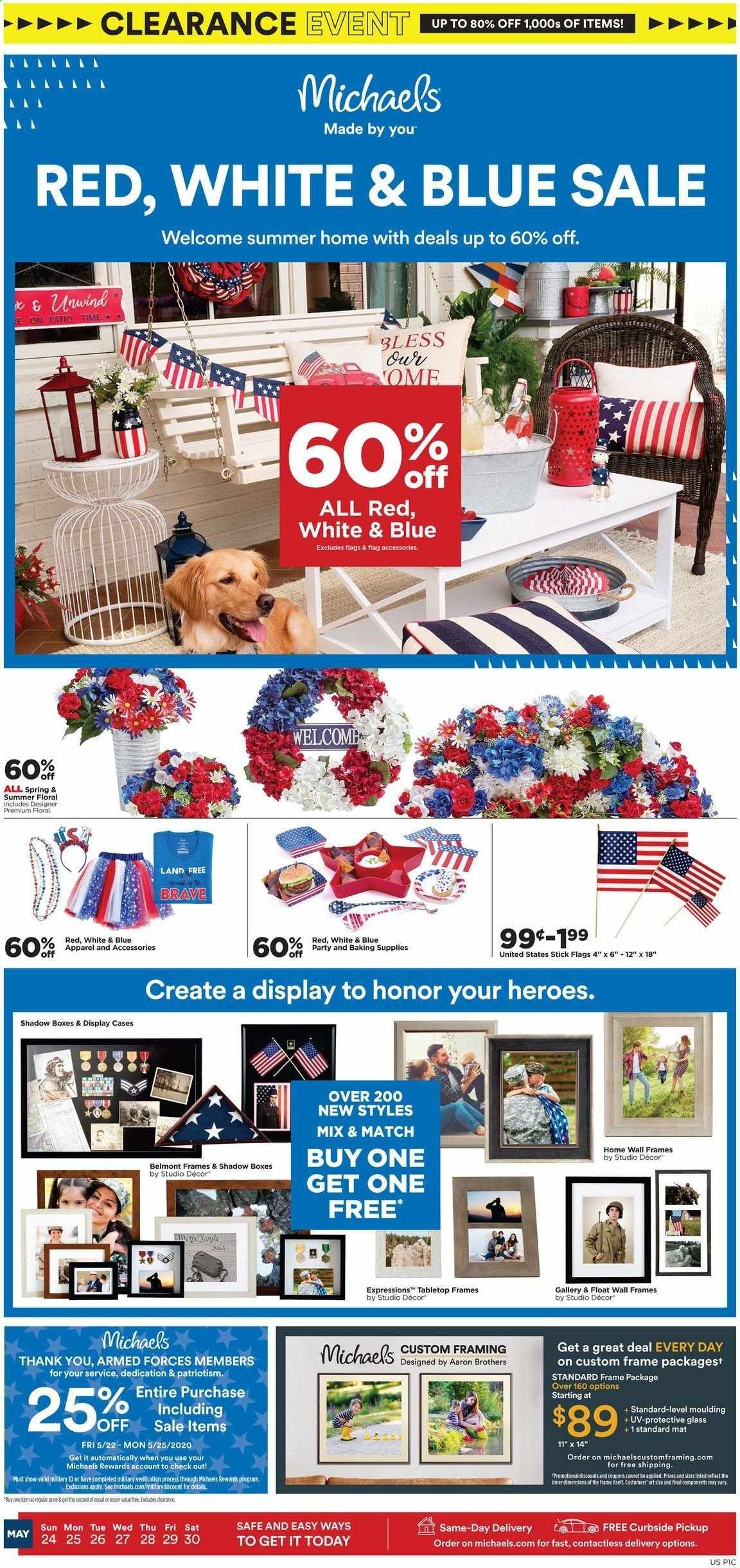 Michaels Weekly Ad & Flyer May 24 to 30