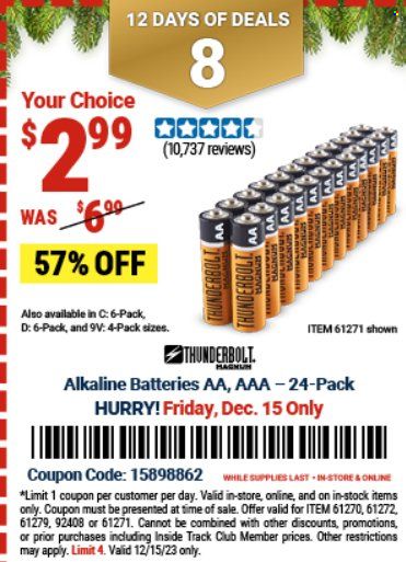 Harbor Freight Weekly Ad Flyer Specials December 15 to December 15, 2023