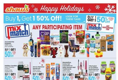 Shaw’s (MA, ME, NH, RI, VT) Weekly Ad Flyer Specials December 15 to December 24, 2023