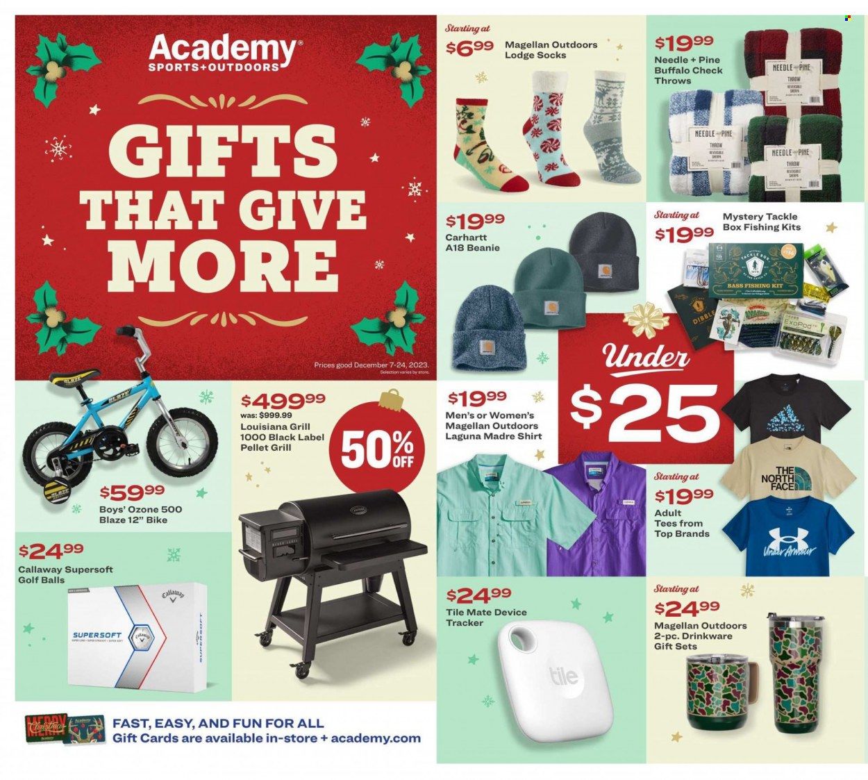 Academy Sports + Outdoors Weekly Ad Flyer Specials December 7 to December 24, 2023