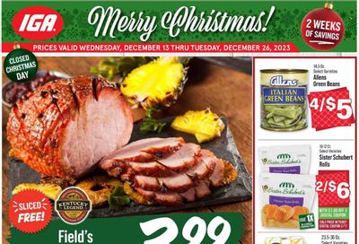IGA (KY) Weekly Ad Flyer Specials December 13 to December 19, 2023