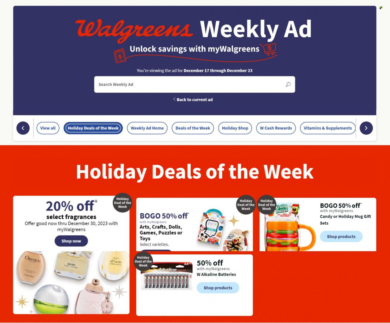 Walgreens Weekly Ad Flyer Specials December 17 to December 23, 2023