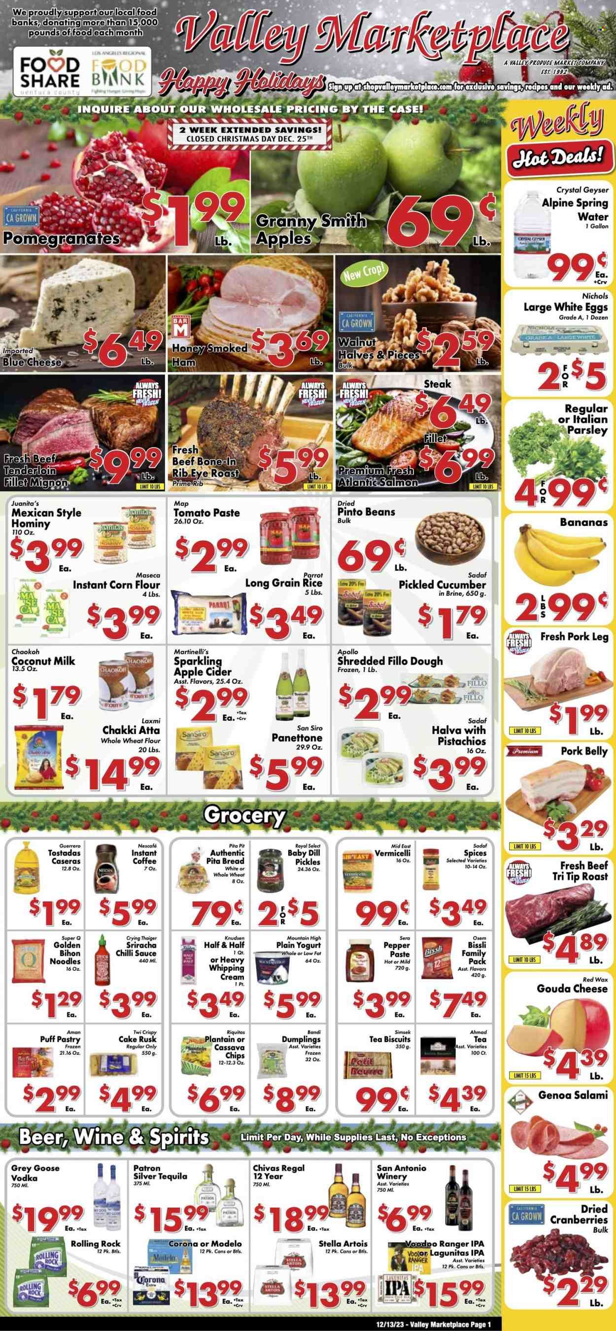 Valley Marketplace (CA) Weekly Ad Flyer Specials December 13 to December 26, 2023