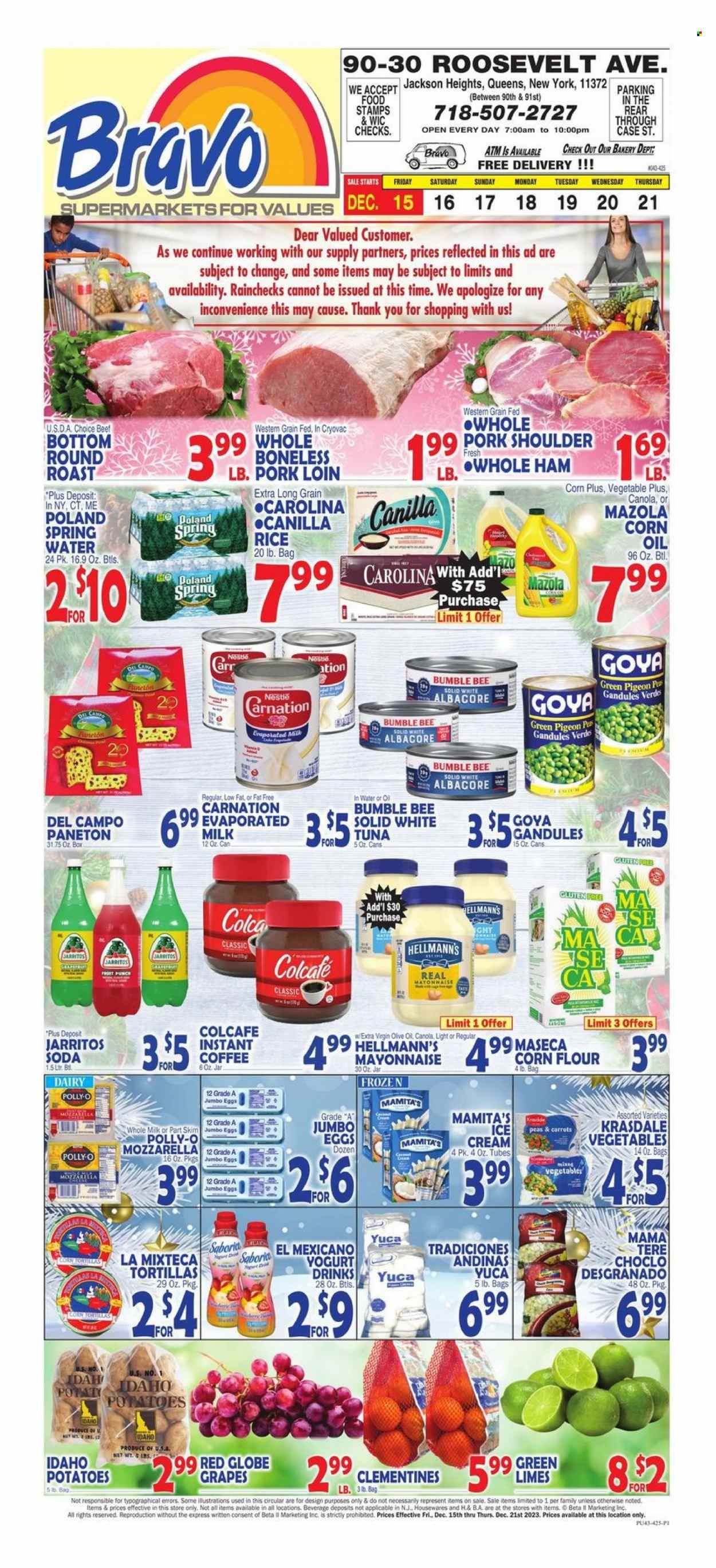 Bravo Supermarkets (CT, FL, MA, NJ, NY, PA) Weekly Ad Flyer Specials December 15 to December 21, 2023