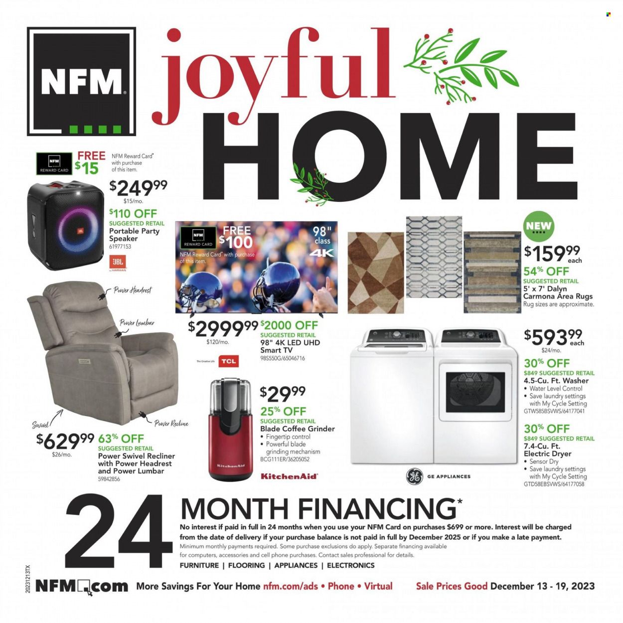 Nebraska Furniture Mart (IA, KS, NE, TX) Weekly Ad Flyer Specials December 13 to December 19, 2023