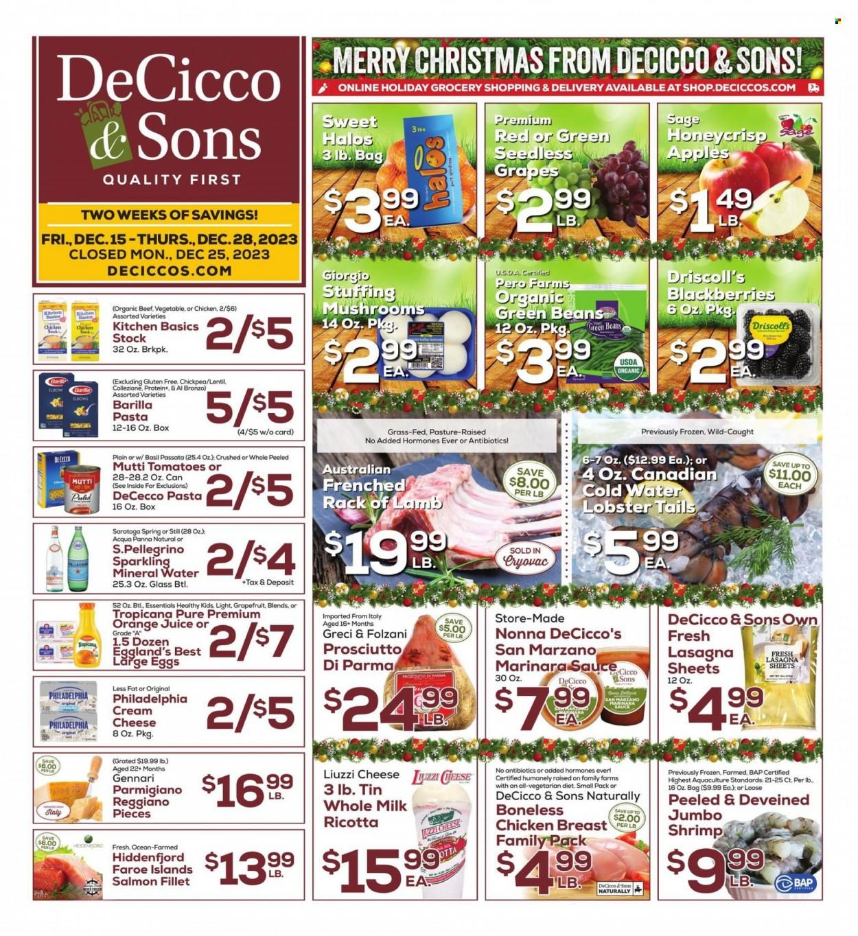 DeCicco & Sons (NY) Weekly Ad Flyer Specials December 15 to December 28, 2023