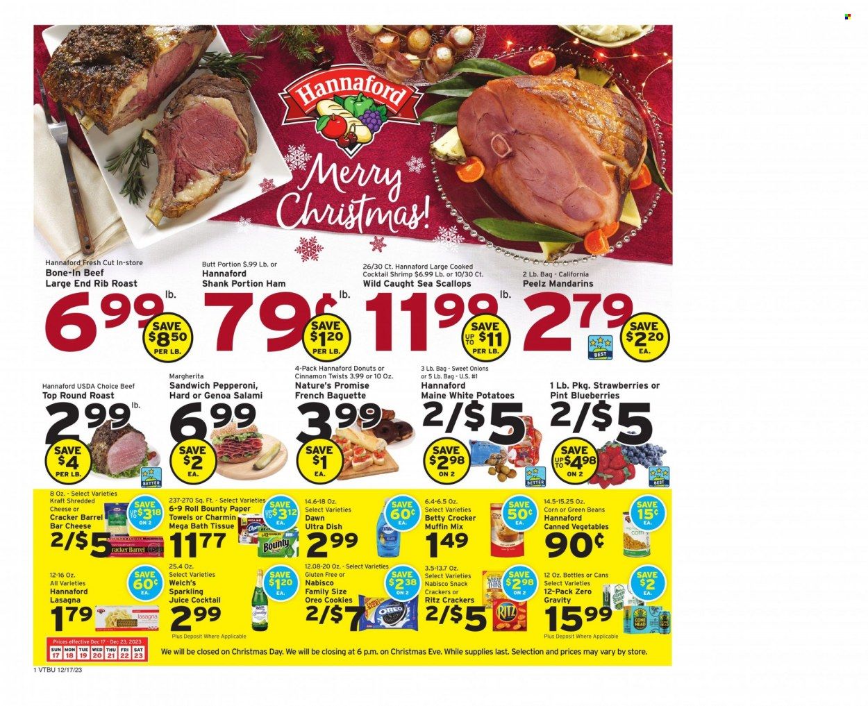 Hannaford (VT) Weekly Ad Flyer Specials December 17 to December 23, 2023