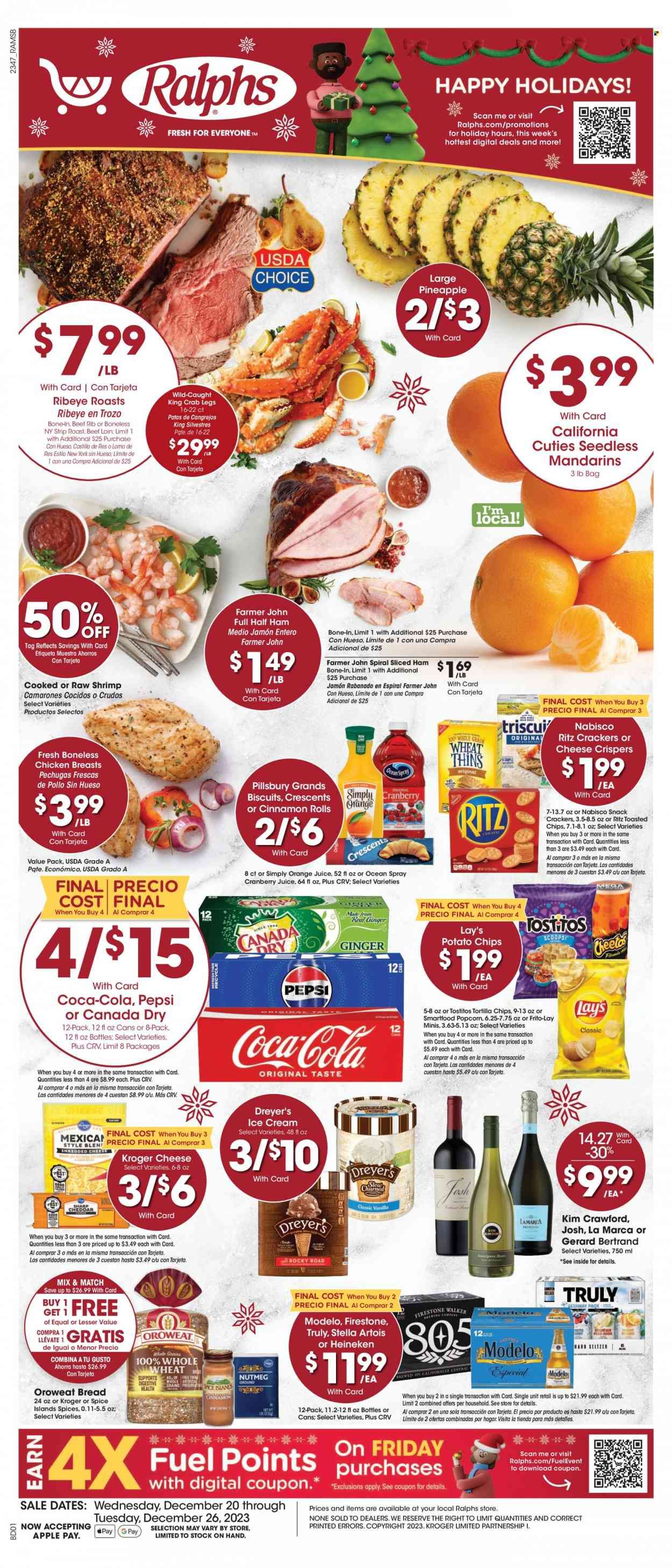 Ralphs (CA) Weekly Ad Flyer Specials December 20 to December 26, 2023