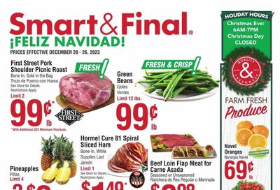 Smart & Final (CA) Weekly Ad Flyer Specials December 20 to December 26, 2023