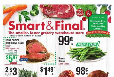 Smart & Final (NV) Weekly Ad Flyer Specials December 20 to December 26, 2023