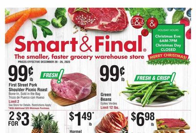 Smart & Final (AZ) Weekly Ad Flyer Specials December 20 to December 26, 2023