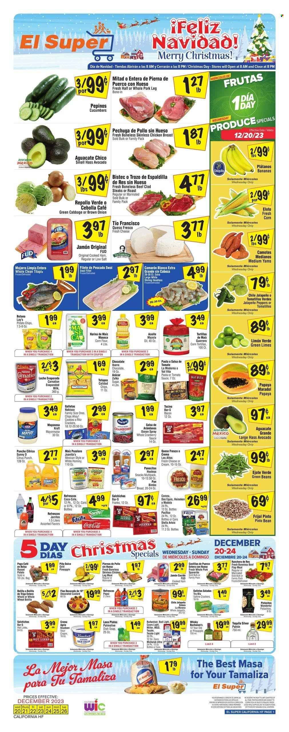 El Super (CA) Weekly Ad Flyer Specials December 20 to December 26, 2023