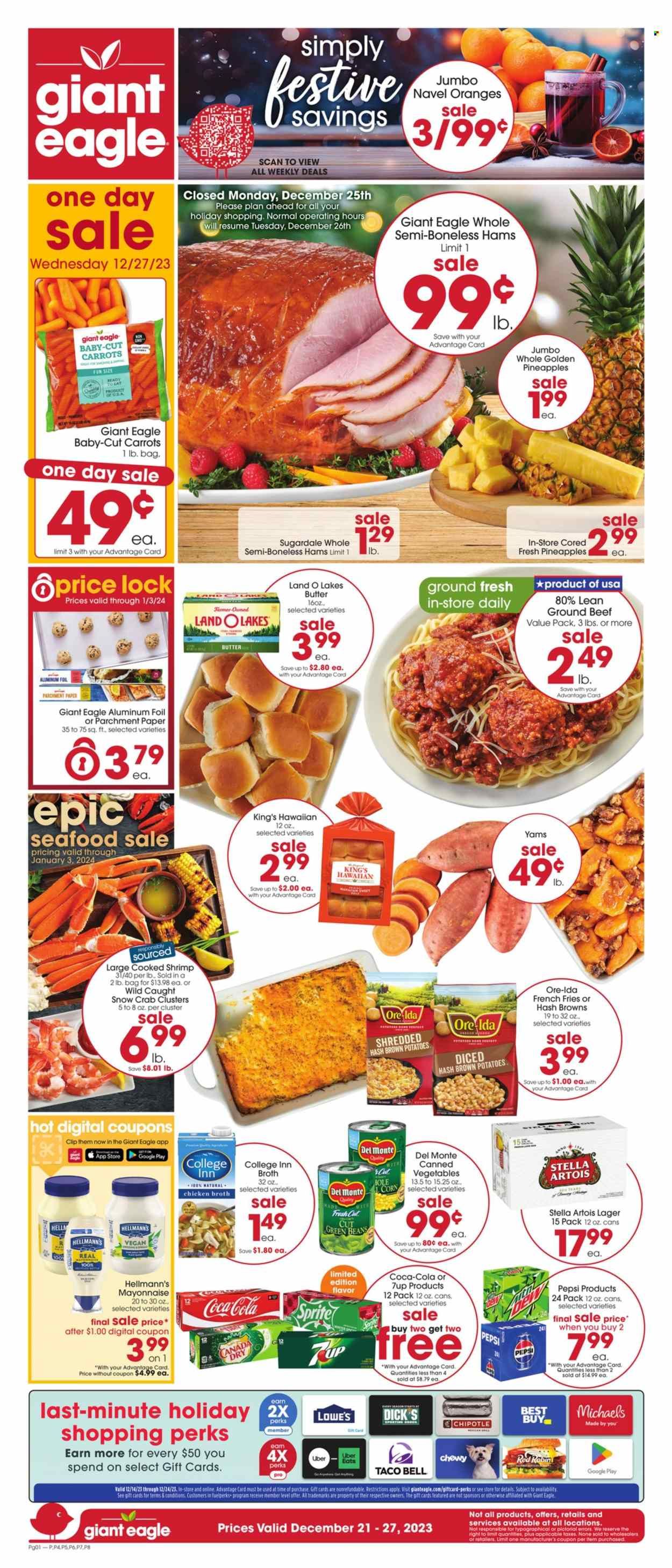 Giant Eagle (PA) Weekly Ad Flyer Specials December 21 to December 27, 2023