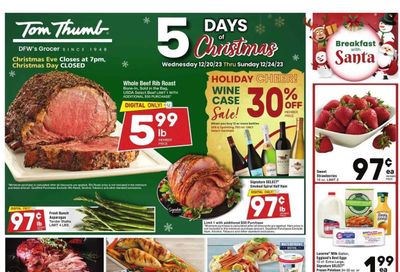 Tom Thumb (TX) Weekly Ad Flyer Specials December 20 to December 26, 2023