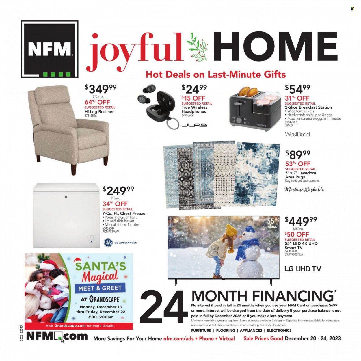 Nebraska Furniture Mart (IA, KS, NE, TX) Weekly Ad Flyer Specials December 20 to December 24, 2023
